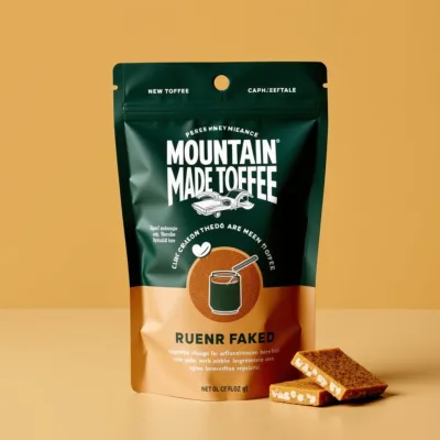 AI-Generated Food pouch packaging for Packaged Foods