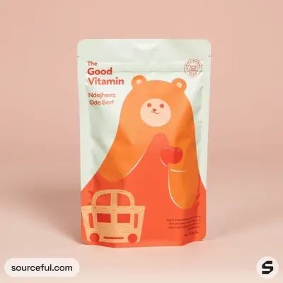 AI-Generated packaging for Food pouch in the Health and Wellness industry