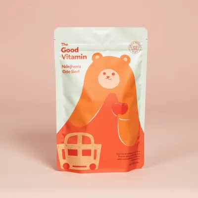 AI-Generated packaging for Food pouch in the Health and Wellness industry