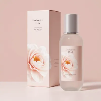 AI-Generated Perfume bottle packaging for Beauty and Personal Care