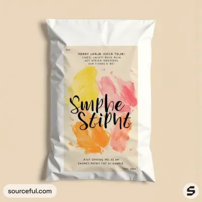 AI-Generated packaging for Plastic mailing bag in the Beauty and Personal Care industry