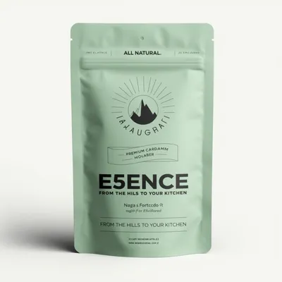 AI-Generated white food pouch packaging