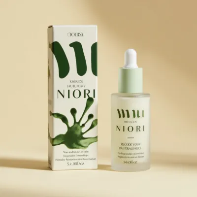 AI-Generated packaging for Dropper bottle in the Beauty and Personal Care industry