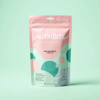 AI-Generated Food pouch packaging for Food and Snacks