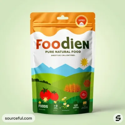 AI-Generated packaging for Food pouch in the Grocery and Pantry Staples industry