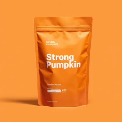 AI-Generated brown food pouch packaging