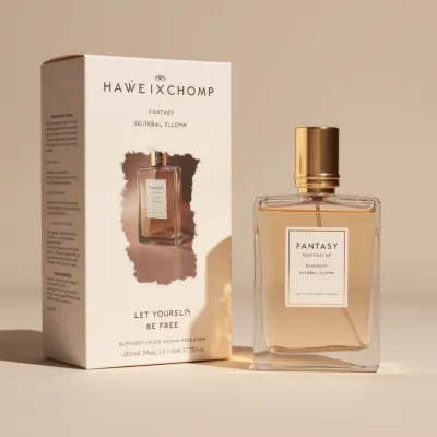 AI-Generated packaging for Perfume bottle