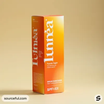 AI-Generated carmine carton box packaging