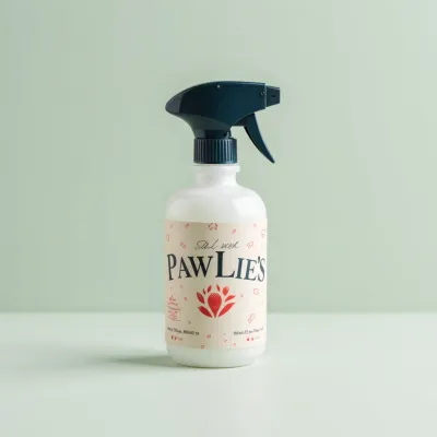 AI-Generated packaging for Spray bottle in the Pet Food and Supplies industry