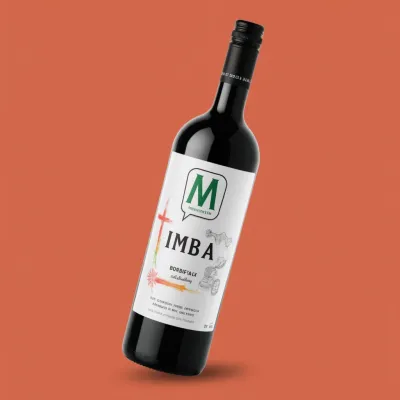 AI-Generated packaging for Bordeaux wine bottle in the Food and Snacks industry