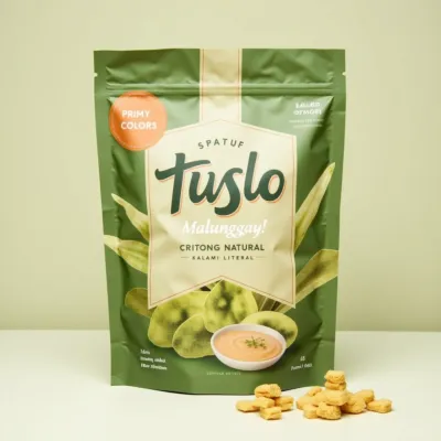 AI-Generated Food pouch packaging for Food and Snacks