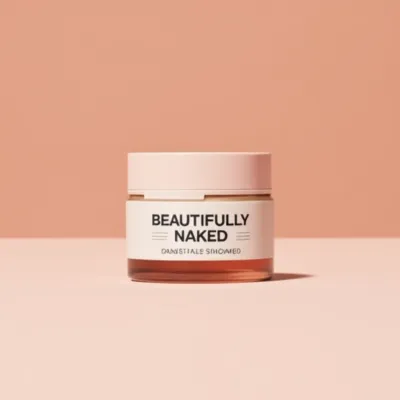 AI-Generated packaging for Cosmetics glass jar
