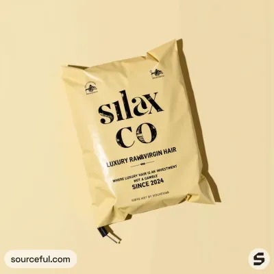 AI-Generated packaging for Plastic mailing bag in the Beauty and Personal Care industry