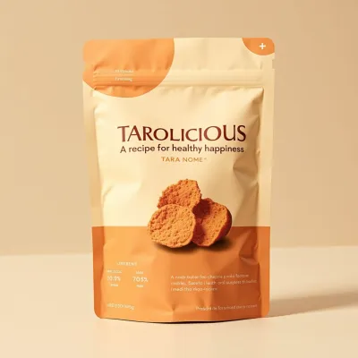 AI-Generated Food pouch packaging for Food and Snacks