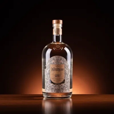 AI-Generated packaging for Champagne bottle