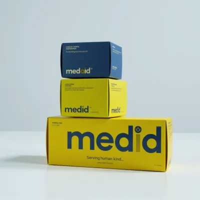 AI-Generated packaging for Carton box in the Medical and Healthcare Products industry