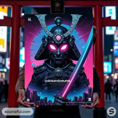 AI-Generated packaging for Vinyl album cover