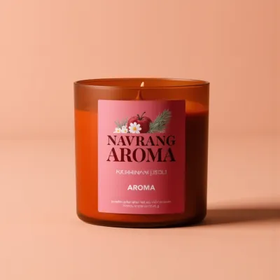 AI-Generated packaging for Cosmetics glass jar in the Fragrances industry