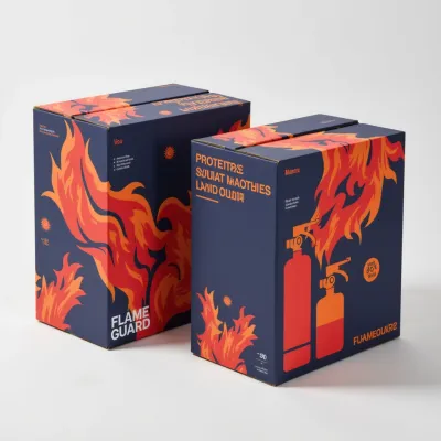 AI-Generated black shipping box packaging
