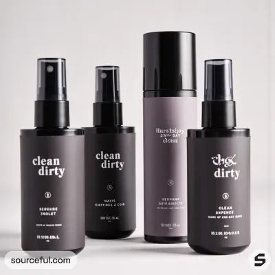 AI-Generated packaging for Mist spray bottle in the Beauty and Personal Care industry