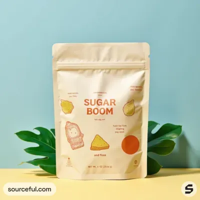 AI-Generated packaging for Food pouch in the Beverages industry