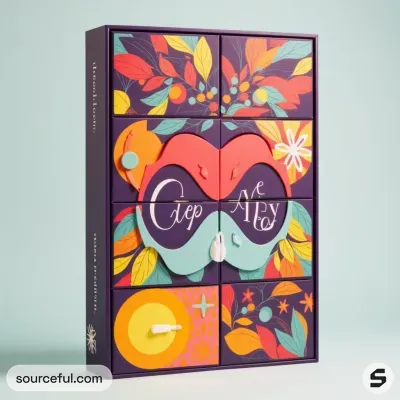 AI-Generated packaging for Advent calendar in the Food and Snacks industry