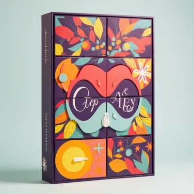 AI-Generated packaging for Advent calendar in the Food and Snacks industry