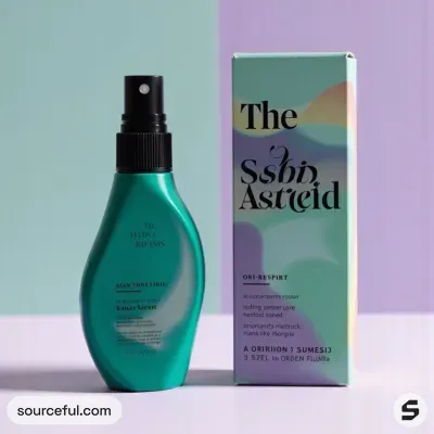 AI-Generated packaging for Mist spray bottle in the Organic and Natural Products industry