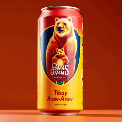 AI-Generated illustrative drinks can packaging