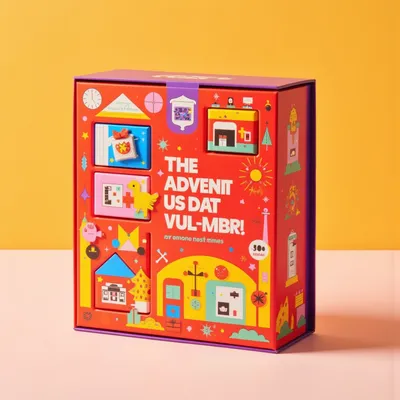 AI-Generated packaging for Advent calendar