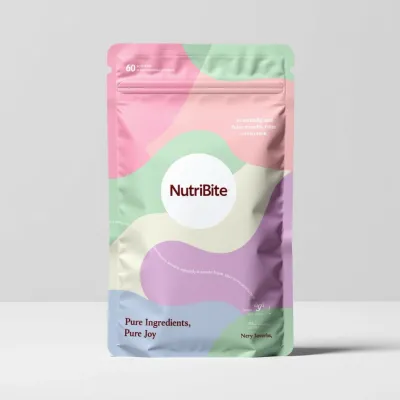 AI-Generated Food pouch packaging for Food and Snacks