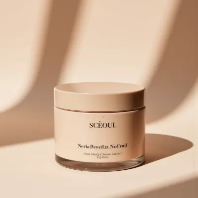 AI-Generated packaging for Cosmetics glass jar