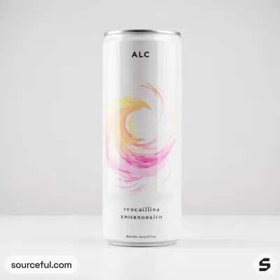 AI-Generated packaging for Drinks can in the Alcoholic Beverages industry