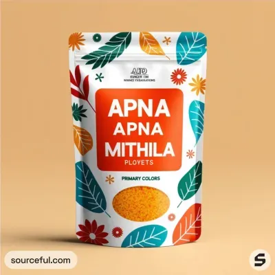 AI-Generated white food pouch packaging