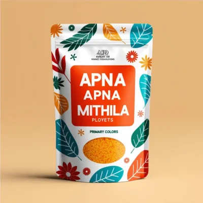 AI-Generated white food pouch packaging