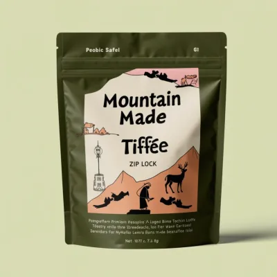 AI-Generated Food pouch packaging for Packaged Foods