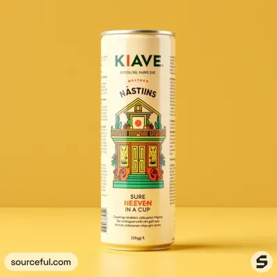 AI-Generated packaging for Drinks can in the Beverages industry
