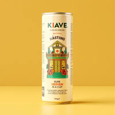 AI-Generated packaging for Drinks can in the Beverages industry