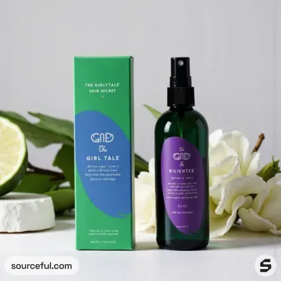 AI-Generated packaging for Mist spray bottle in the Organic and Natural Products industry