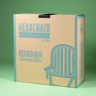 AI-Generated packaging for Shipping box in the Furniture and Home Decor industry