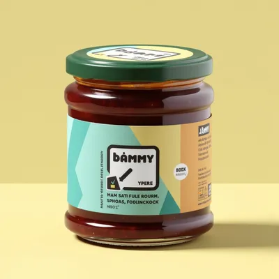AI-Generated packaging for Food glass jar