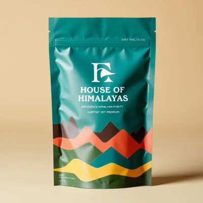 AI-Generated Food pouch packaging for Food and Snacks