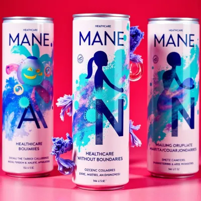 AI-Generated packaging for Drinks can in the Health and Wellness industry