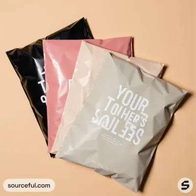 AI-Generated packaging for Plastic mailing bag in the Alcoholic Beverages industry