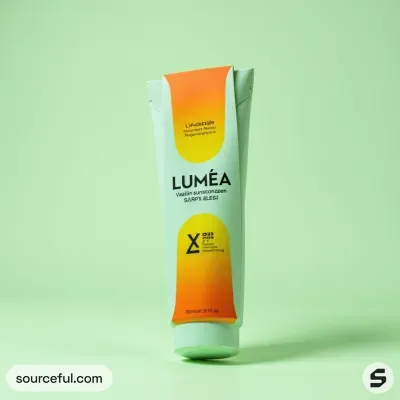 AI-Generated carmine carton box packaging