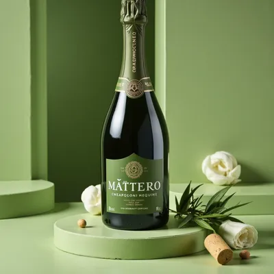 AI-Generated packaging for Champagne bottle
