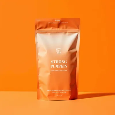 AI-Generated brown food pouch packaging
