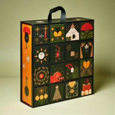 AI-Generated packaging for Advent calendar