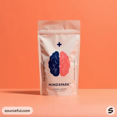 AI-Generated peach food pouch packaging