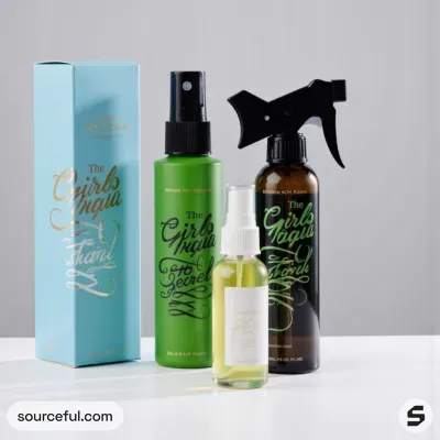 AI-Generated packaging for Mist spray bottle in the Organic and Natural Products industry